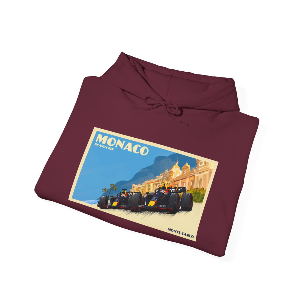 Monaco Vintage Grand Prix Hoodie – Retro Racing Poster Sweatshirt