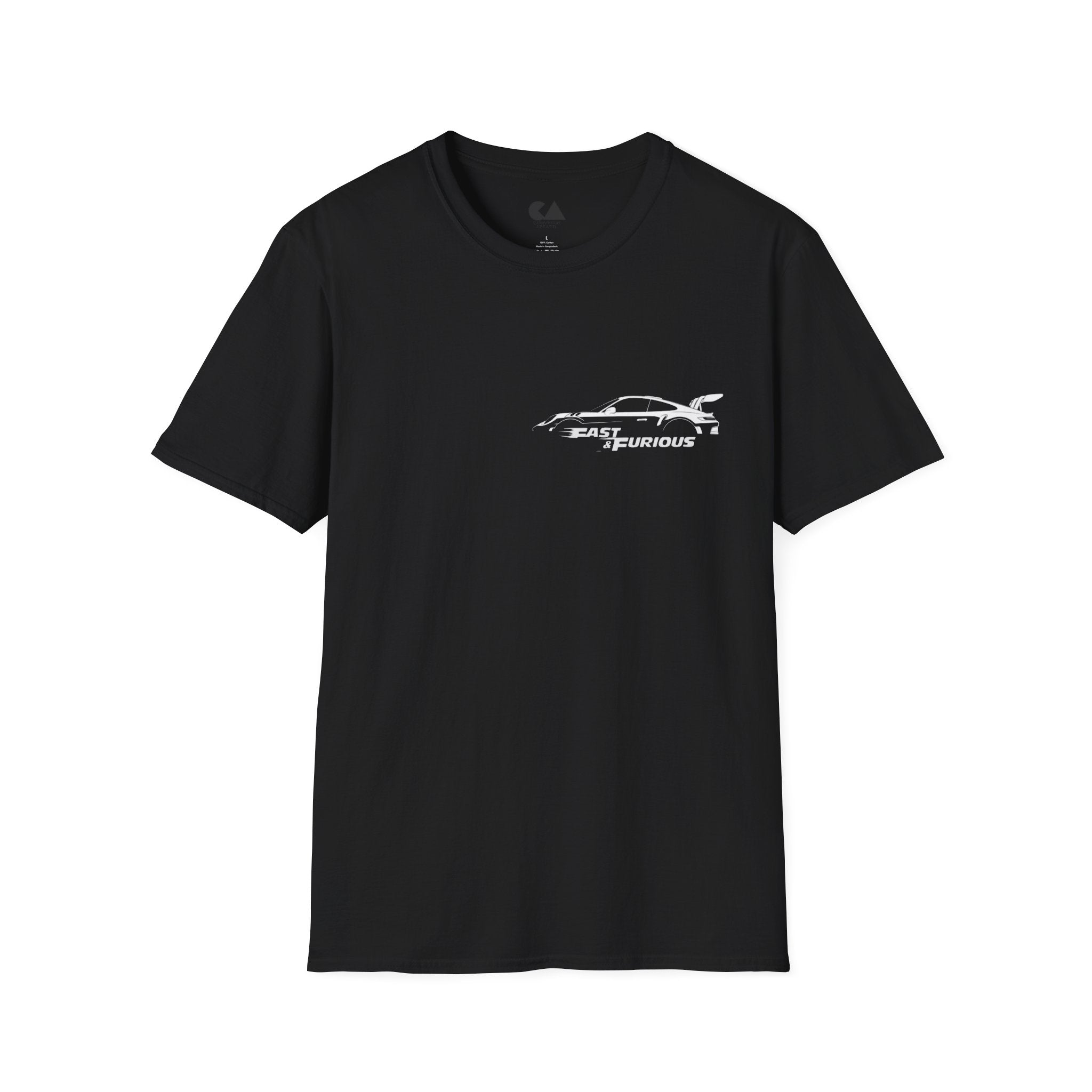 Fast & Furious Silhouette T-Shirt — Retro Sports Car Graphic Tee