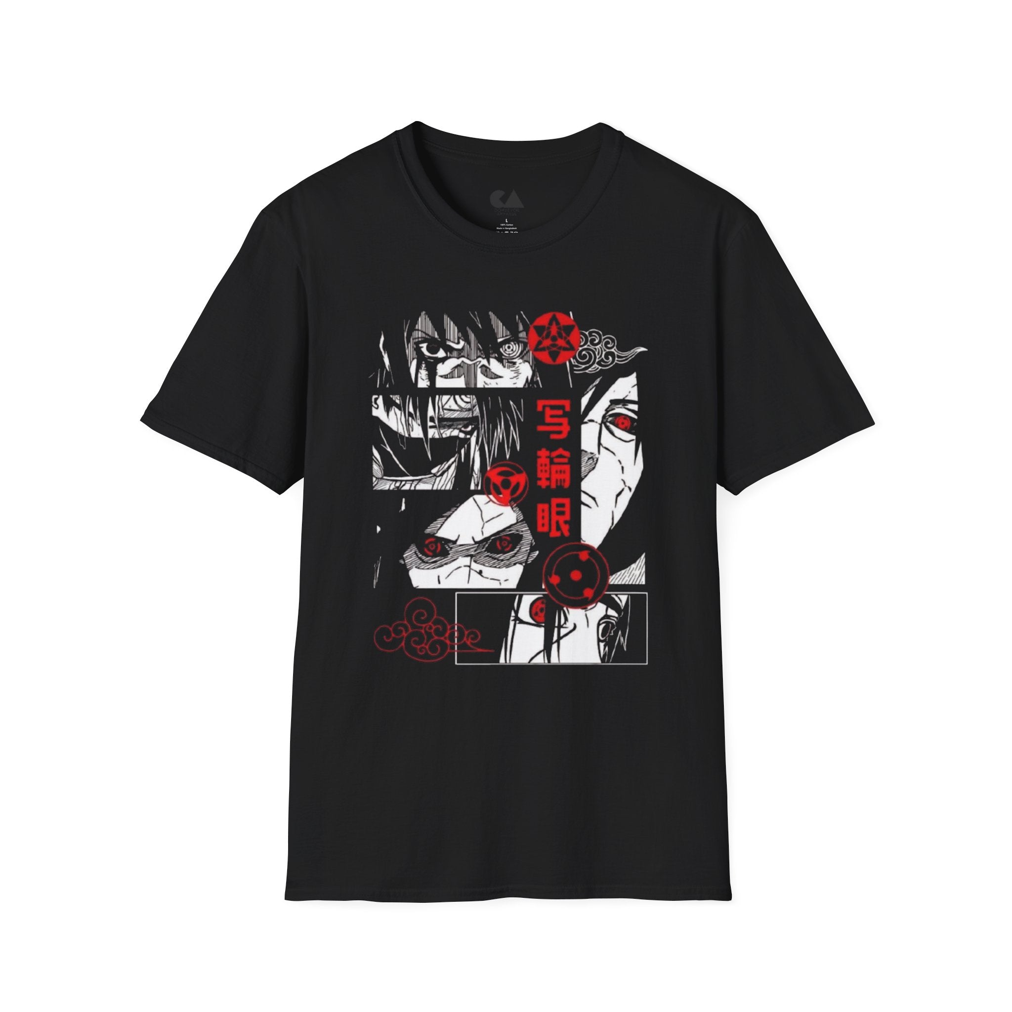 Uchiha Sharingan Anime T‑Shirt — Itachi & Sasuke Graphic Tee