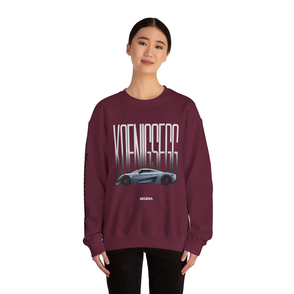 Koenigsegg Regera Crewneck Sweatshirt — Hypercar Graphic Pullover