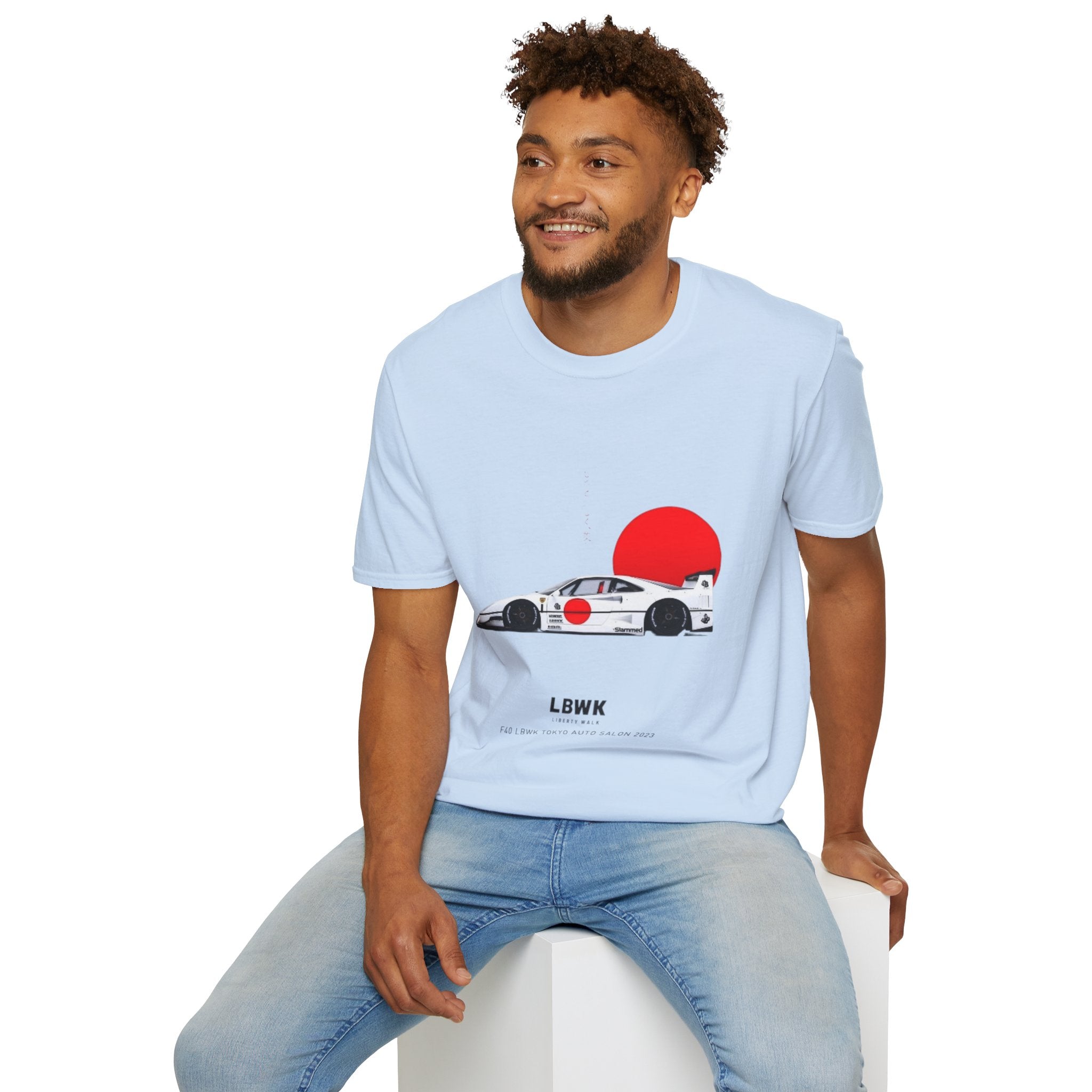 Racing Car Tee — JDM Sun Graphic T-Shirt
