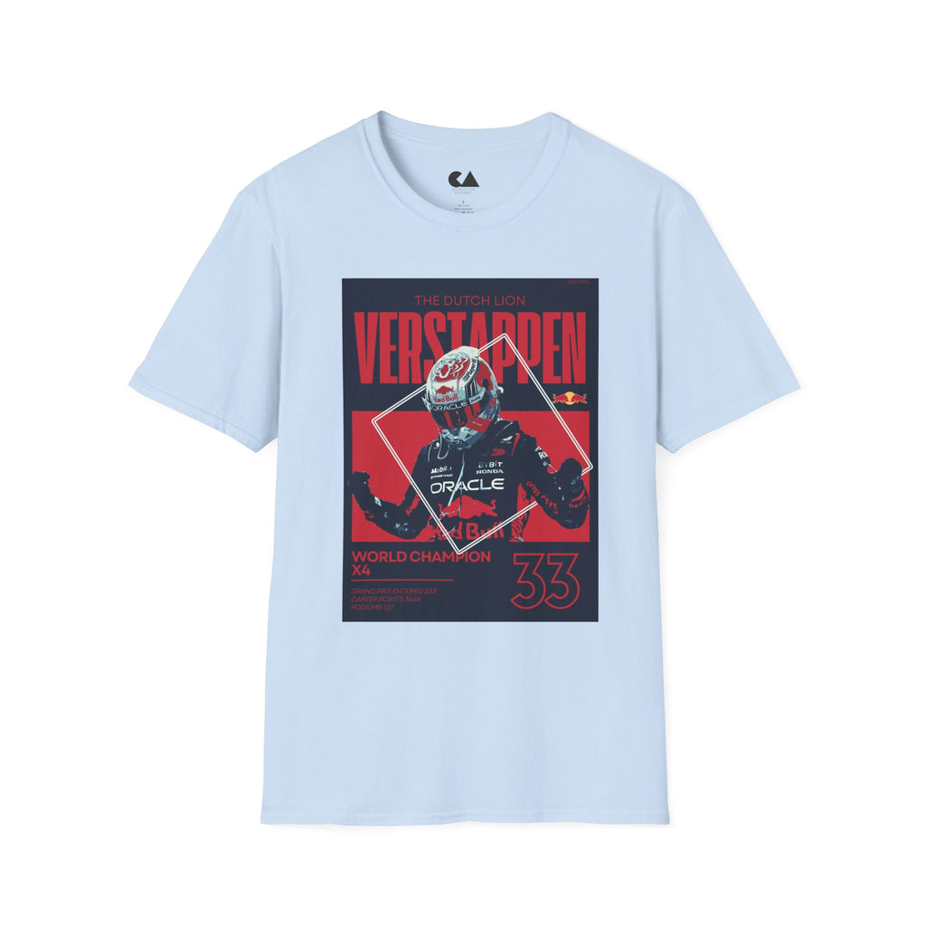 Verstappen Racing Tee — The Dutch Lion Formula 1 Fan Shirt
