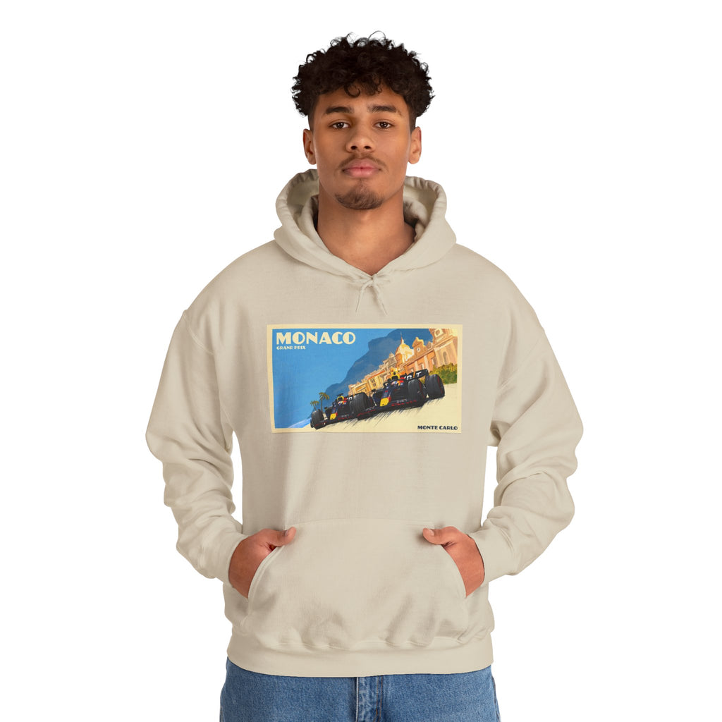 Monaco Vintage Grand Prix Hoodie – Retro Racing Poster Sweatshirt