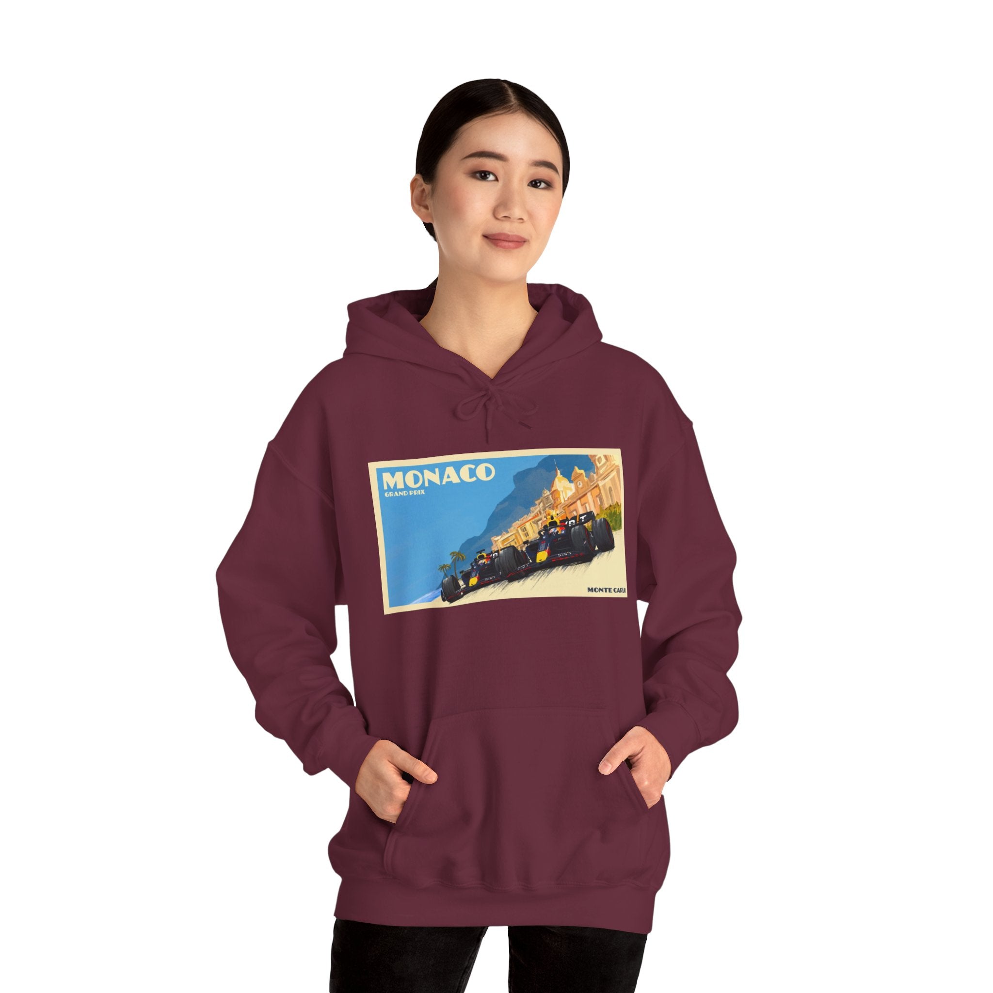 Monaco Vintage Grand Prix Hoodie – Retro Racing Poster Sweatshirt