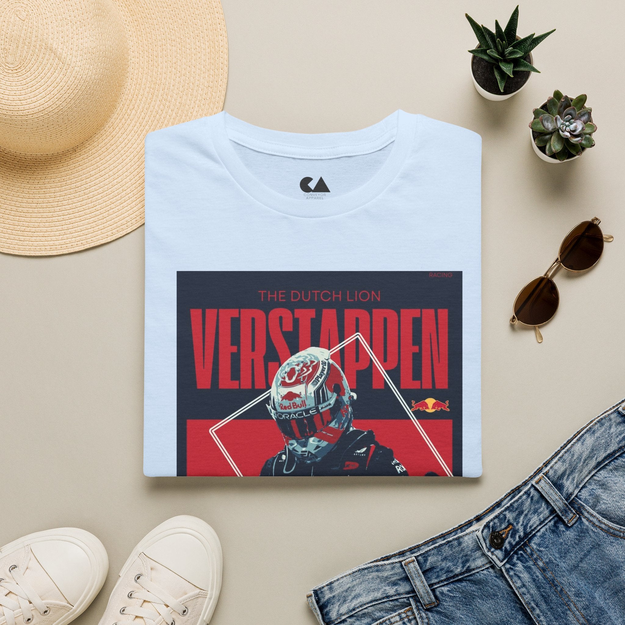 Verstappen Racing Tee — The Dutch Lion Formula 1 Fan Shirt
