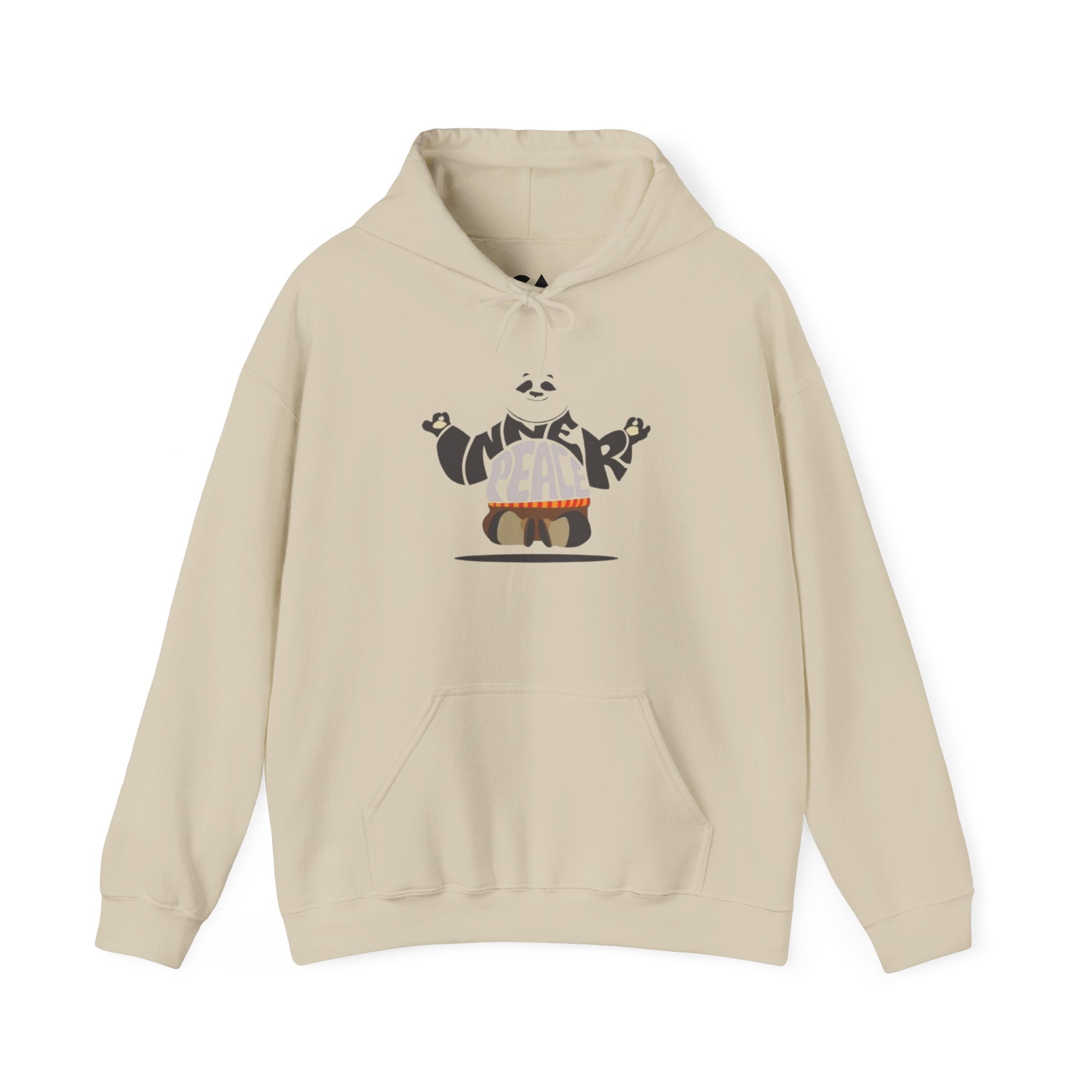Peace Panda Hoodie — Cute Meditation Panda Graphic Pullover | Kung Fu Panda