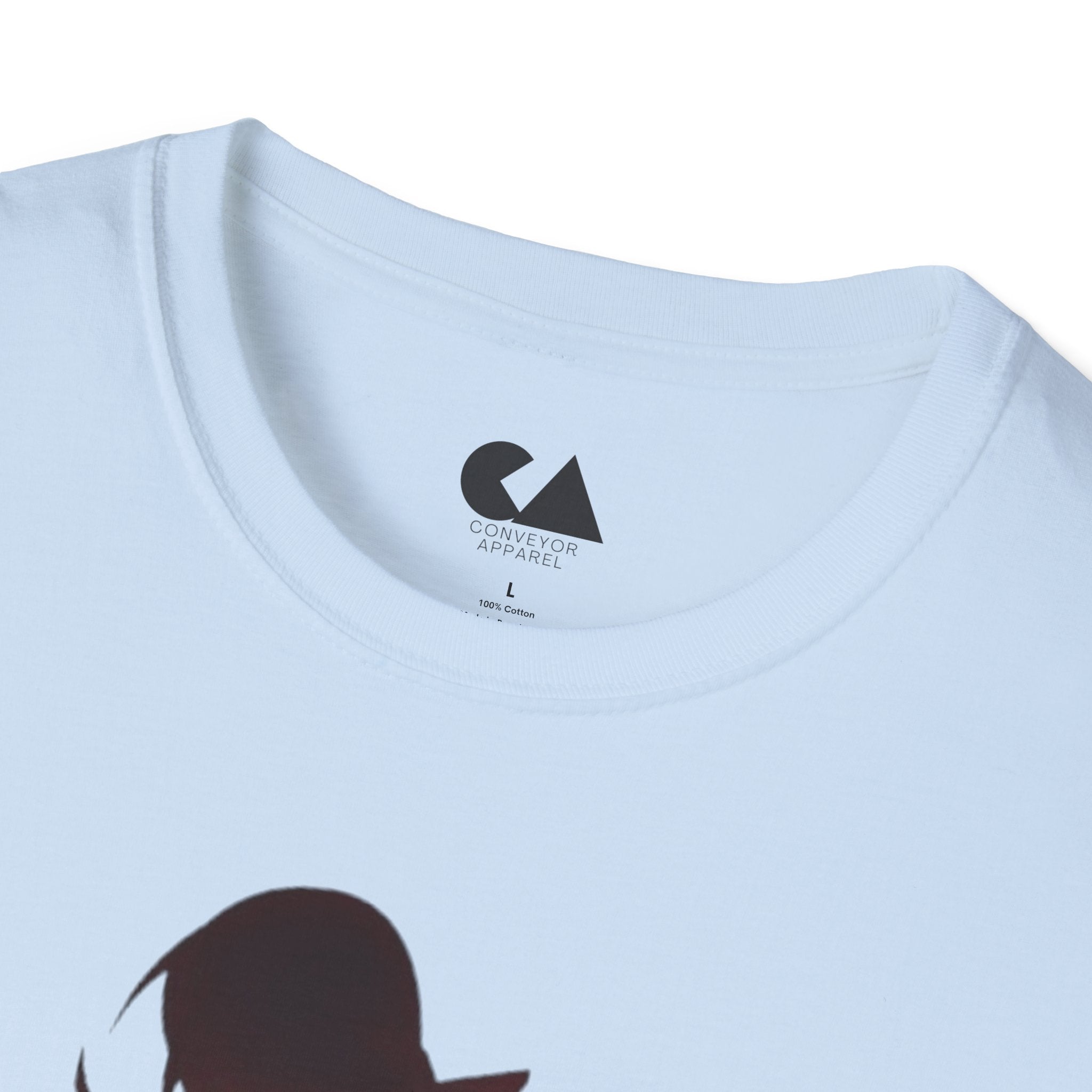 T-Shirt — Samurai Silhouette at Red Moon (Bats & Japanese Script)