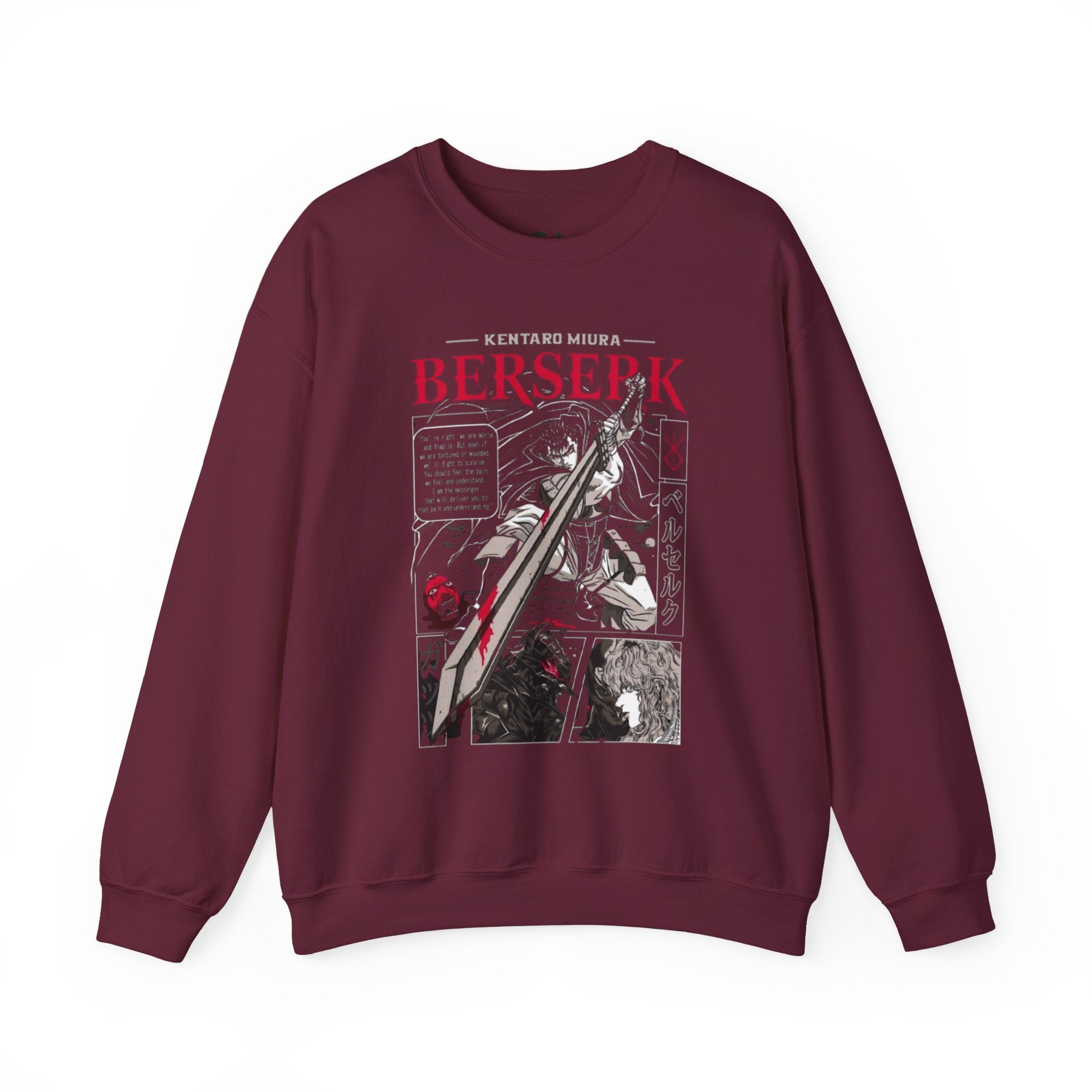 Berserk Manga Panel Crewneck Sweatshirt