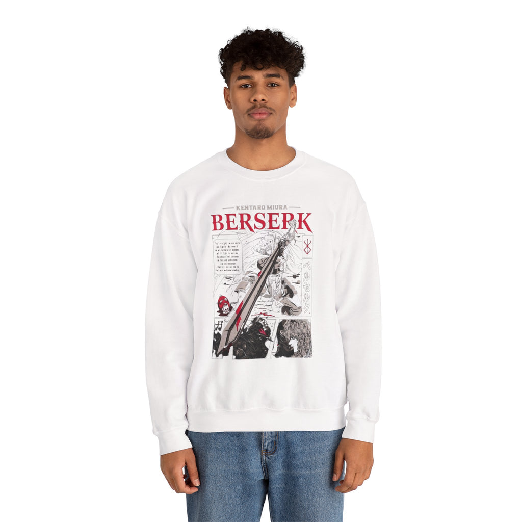 Berserk Manga Panel Crewneck Sweatshirt