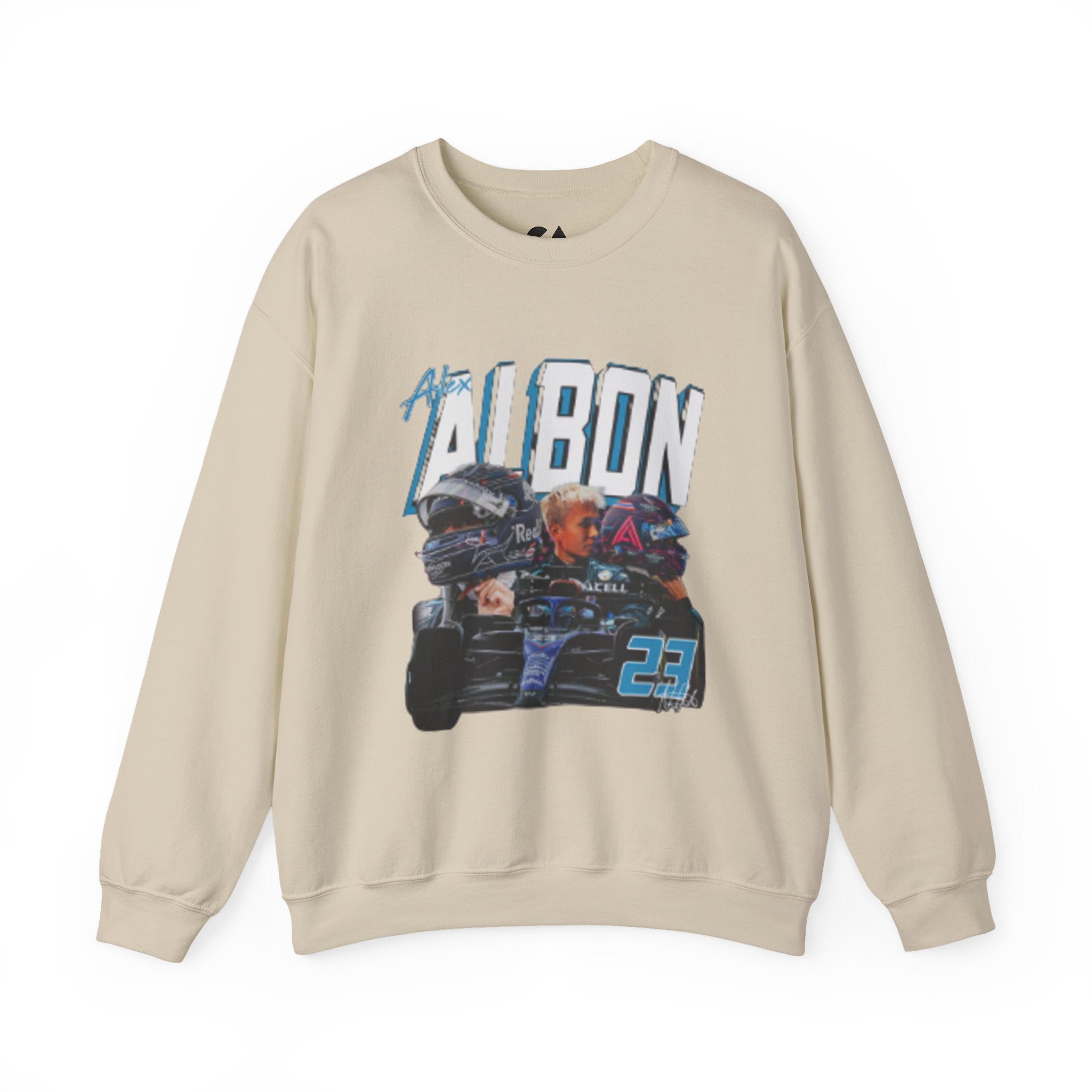 Racing Driver Crewneck Sweatshirt — 'Albon' Graphic Race Car Design