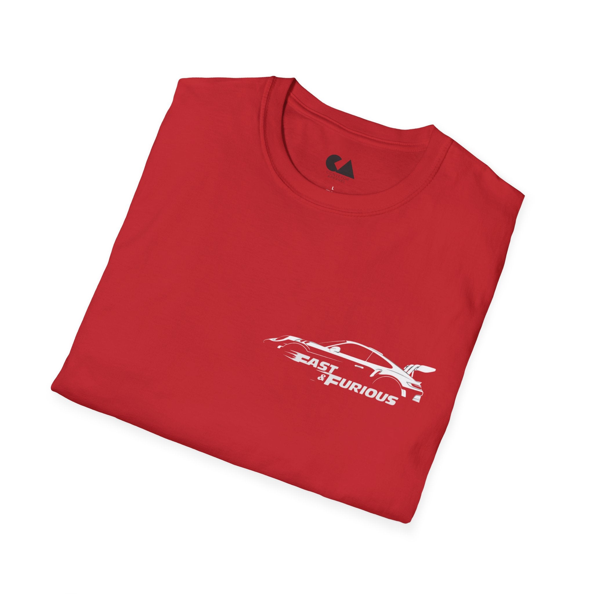 Fast & Furious Silhouette T-Shirt — Retro Sports Car Graphic Tee