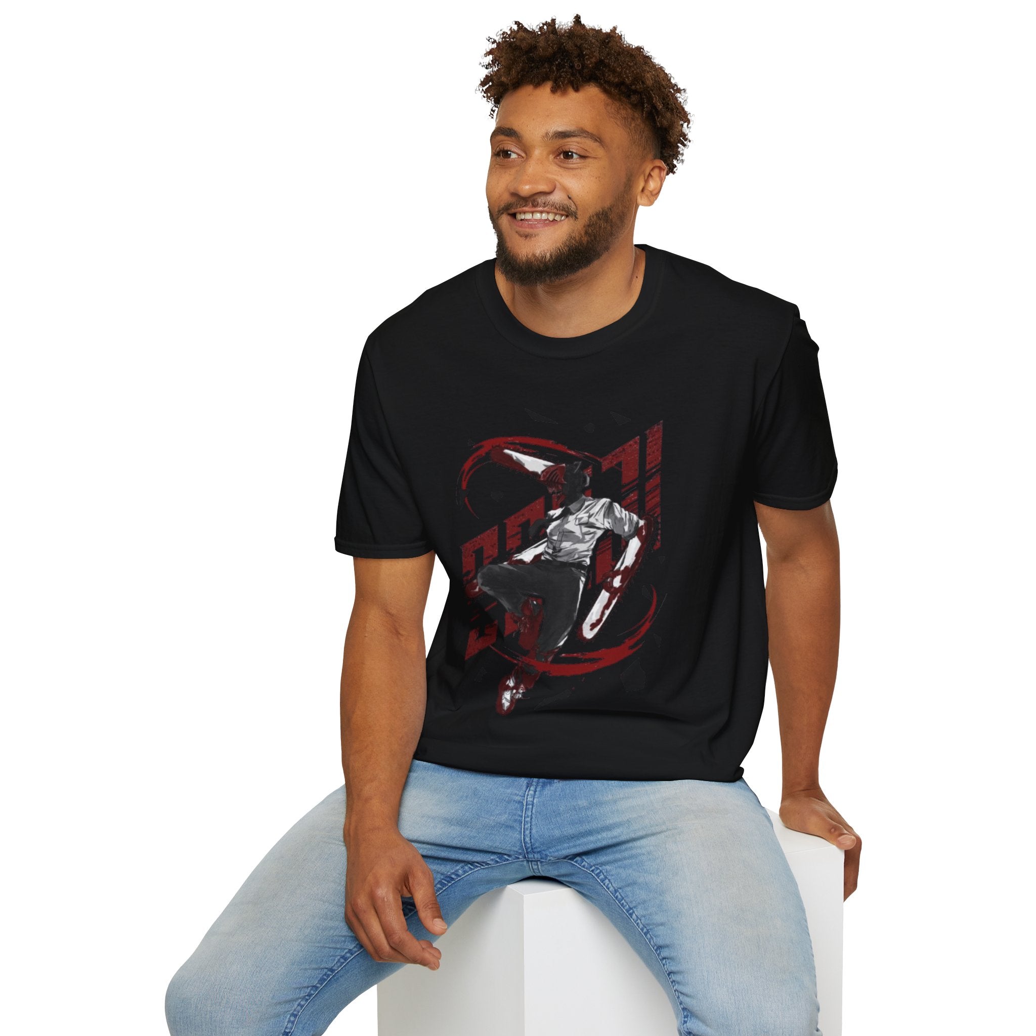 Chainsaw Man Graphic T-Shirt — Denji Devil Hunter Anime Tee