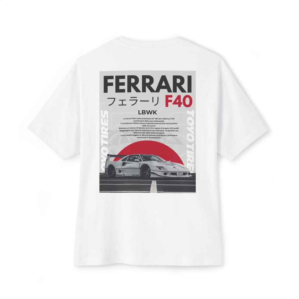 Ferrari F40 Graphic Tee — JDM Racing Retro Car Shirt