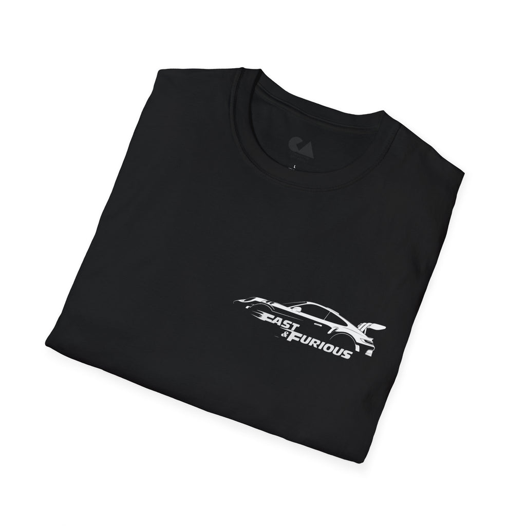 Fast & Furious Silhouette T-Shirt — Retro Sports Car Graphic Tee