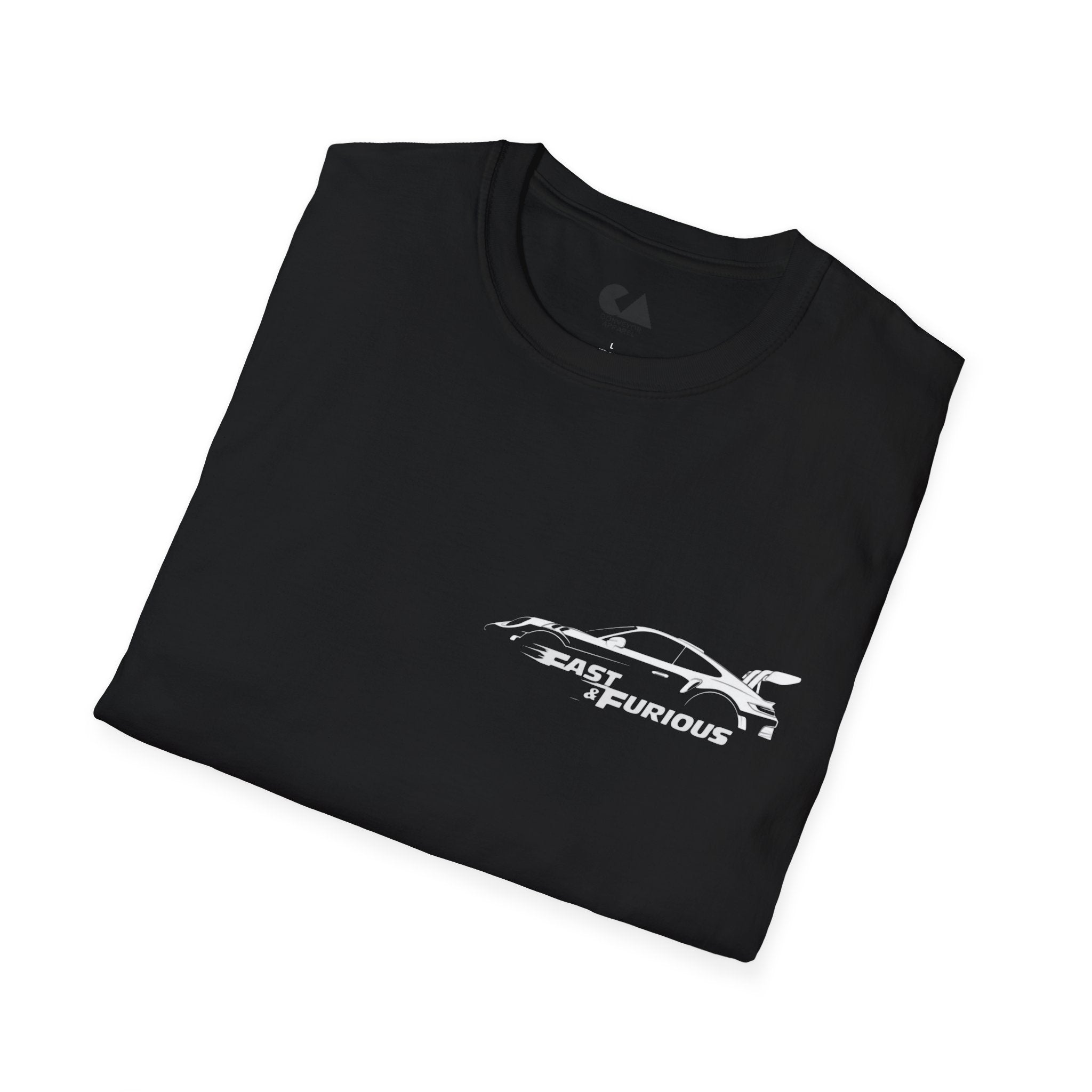 Fast & Furious Silhouette T-Shirt — Retro Sports Car Graphic Tee