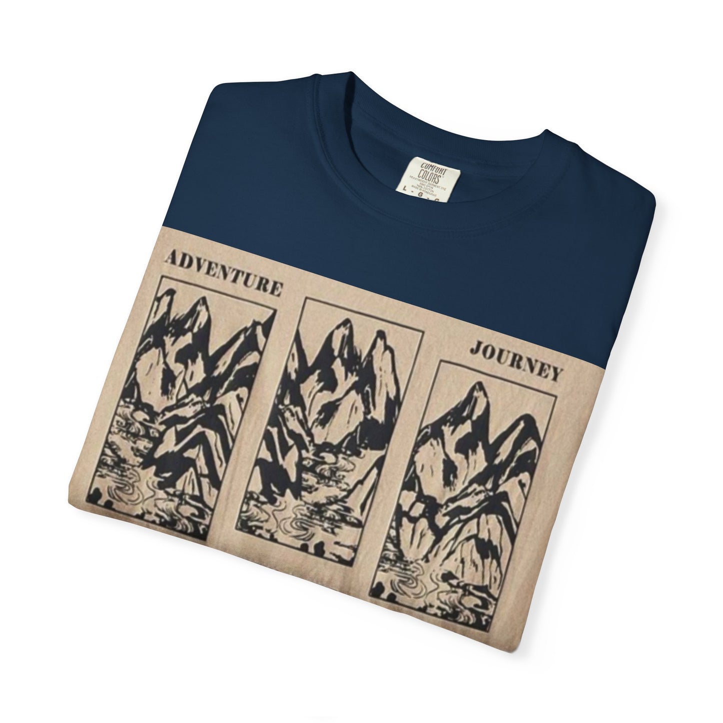 Adventure Traveller T-Shirt | Unisex Garment-Dyed Tee for Explorers, Outdoor Enthusiasts, Travel Lovers, Perfect Gift