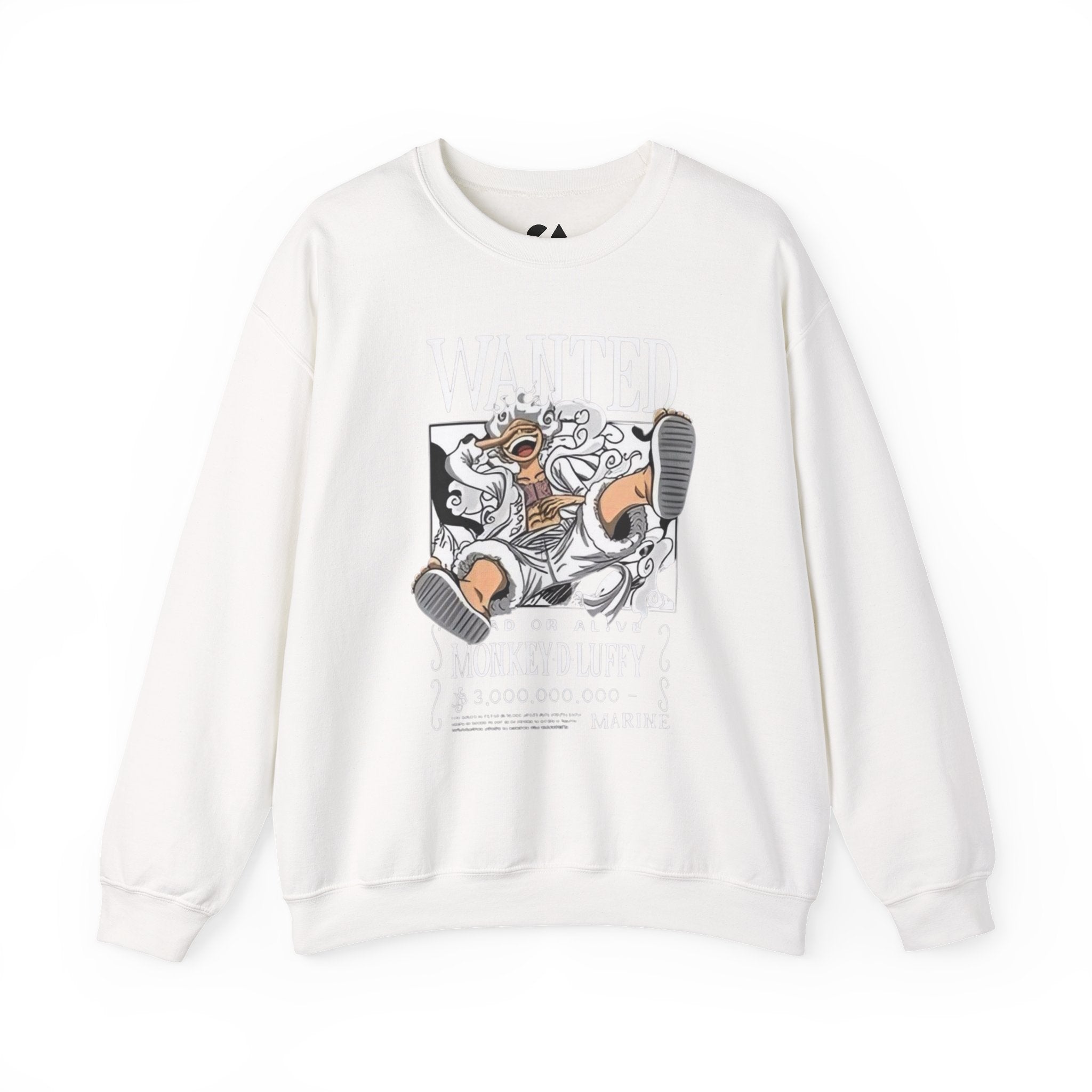 Monkey D Luffy Crewneck Sweatshirt — Playful Skateboarding Anime Illustration