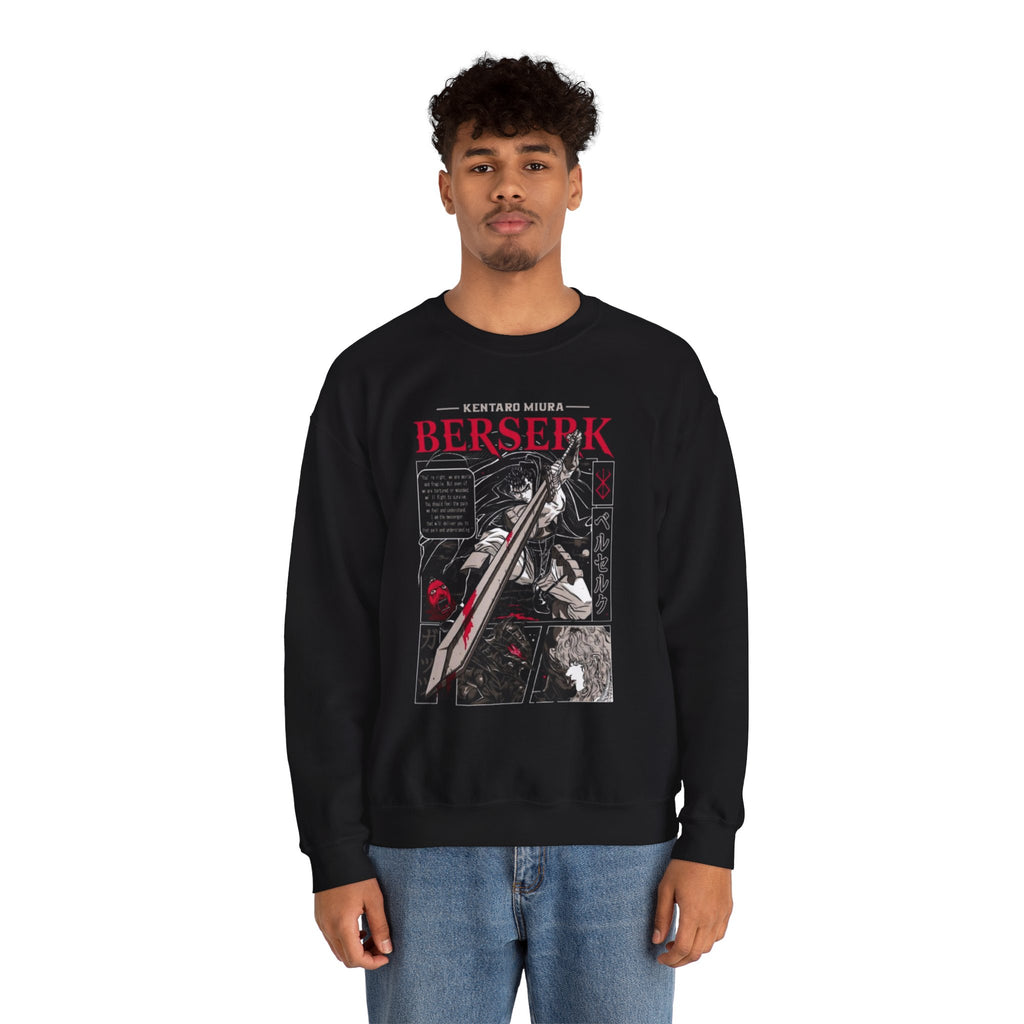 Berserk Manga Panel Crewneck Sweatshirt
