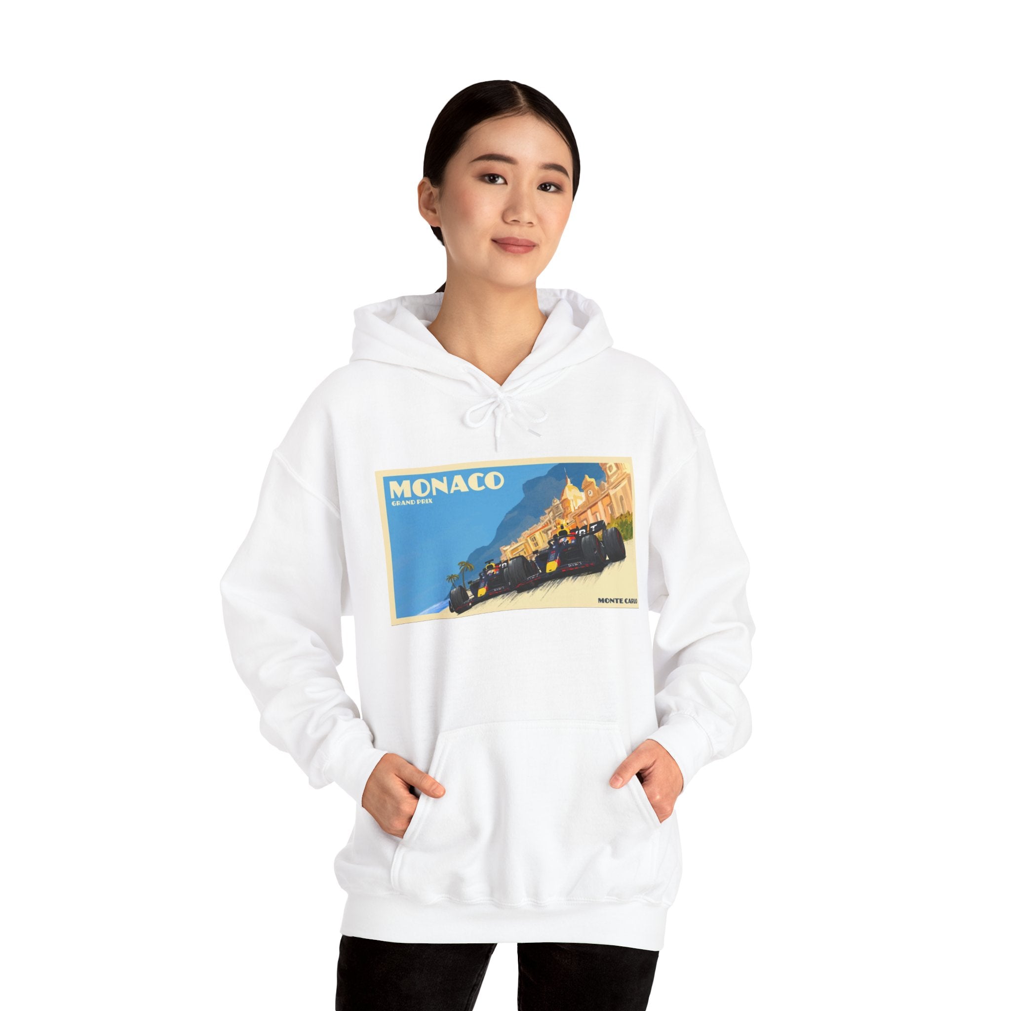 Monaco Vintage Grand Prix Hoodie – Retro Racing Poster Sweatshirt