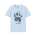Stay Wild Bear Paw T-Shirt — Nature Mountain Forest Graphic Tee