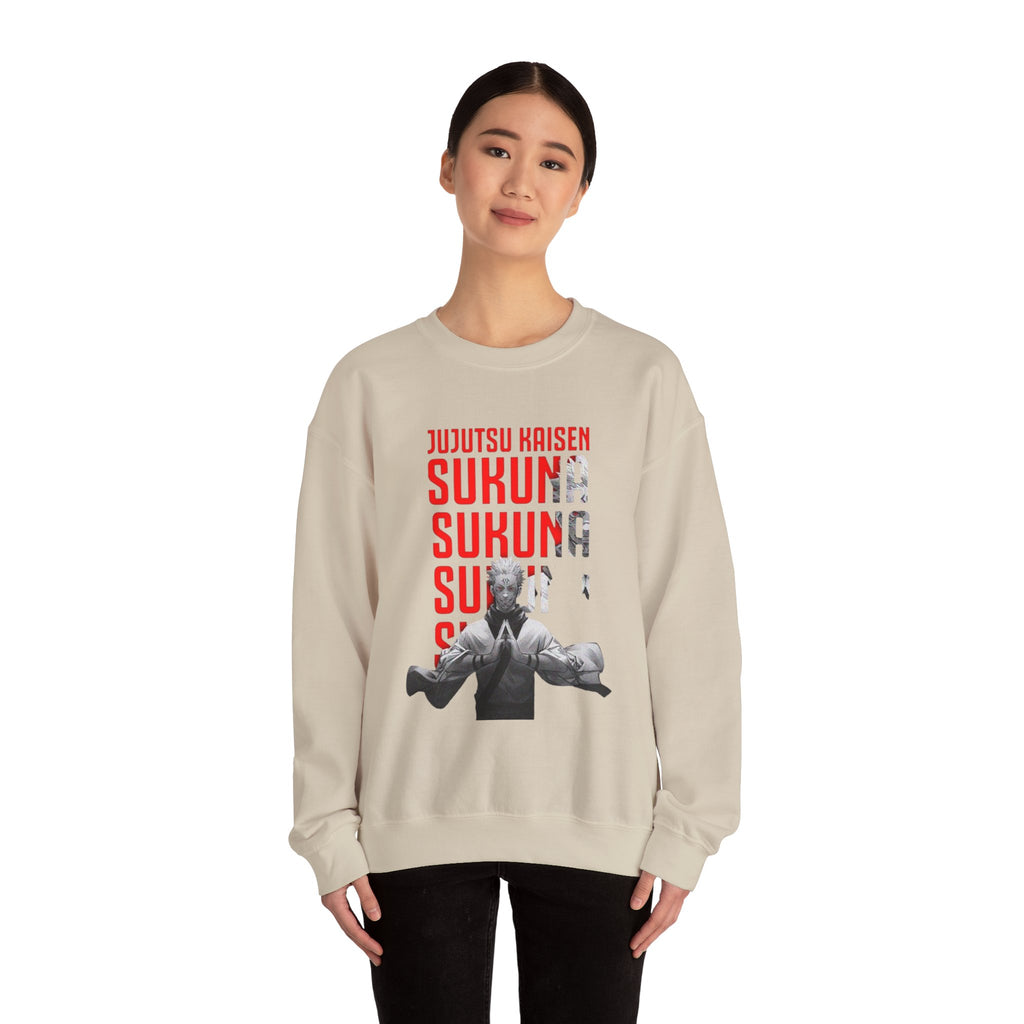 Jujutsu Kaisen Sukuna Graphic Crewneck Sweatshirt