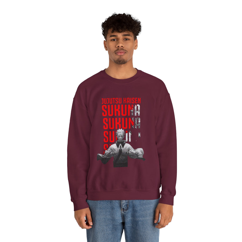 Jujutsu Kaisen Sukuna Graphic Crewneck Sweatshirt