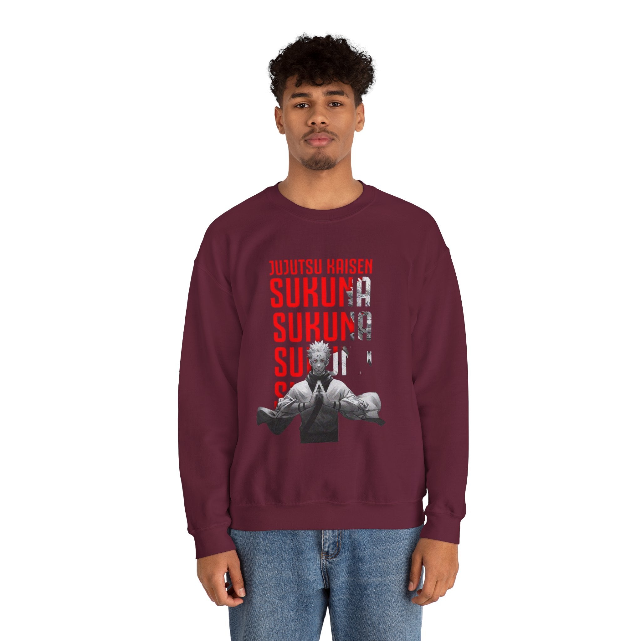 Jujutsu Kaisen Sukuna Graphic Crewneck Sweatshirt