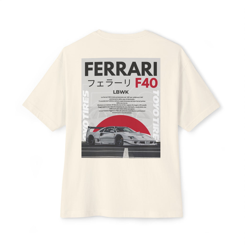 Ferrari F40 Graphic Tee — JDM Racing Retro Car Shirt