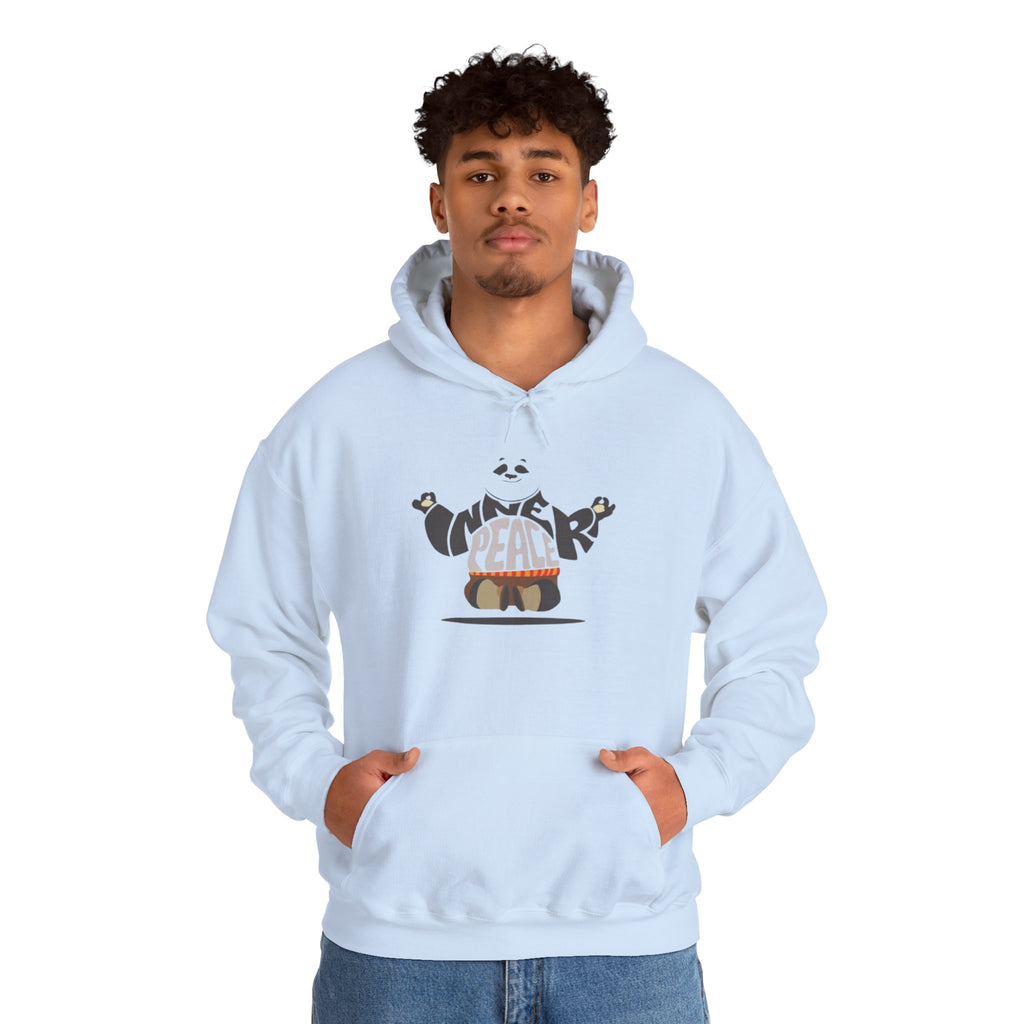Peace Panda Hoodie — Cute Meditation Panda Graphic Pullover | Kung Fu Panda