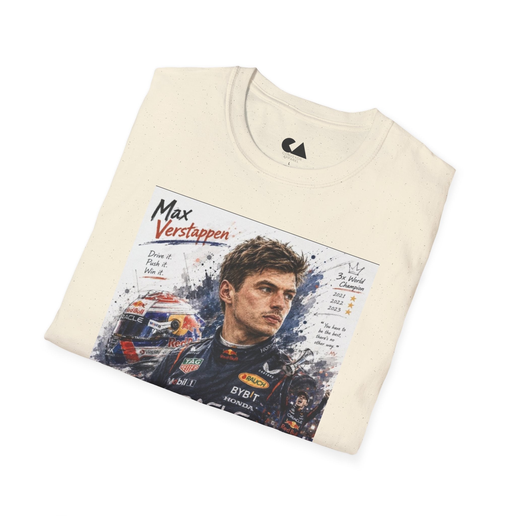 Max Verstappen Portrait T-Shirt — Formula 1 Racing Fan Tee