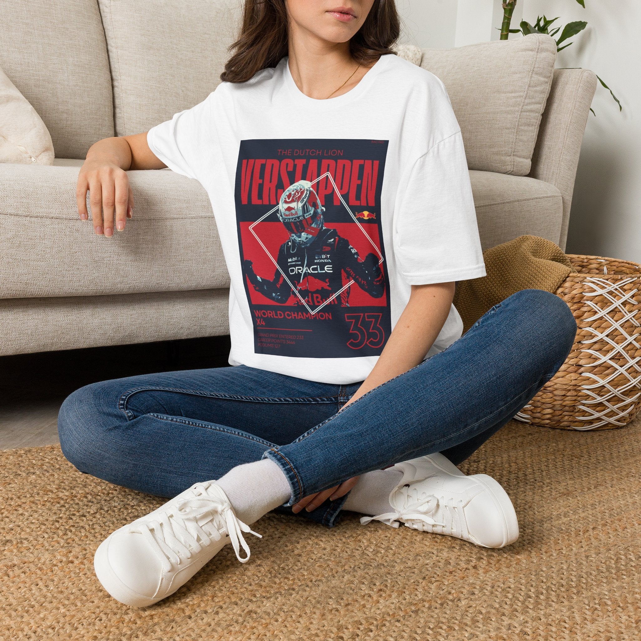 Verstappen Racing Tee — The Dutch Lion Formula 1 Fan Shirt