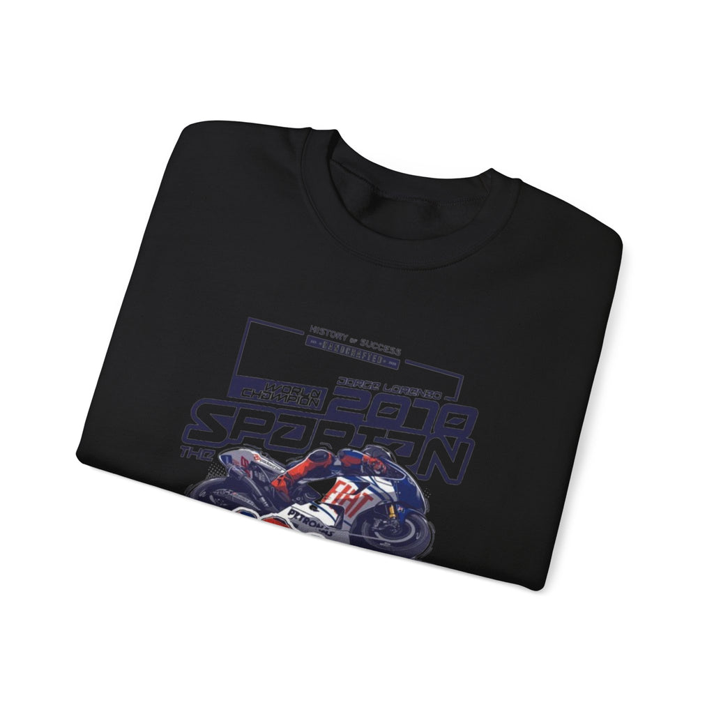 Moto GP Crewneck Sweatshirt — '2079 Spartan' Vintage Racing Design