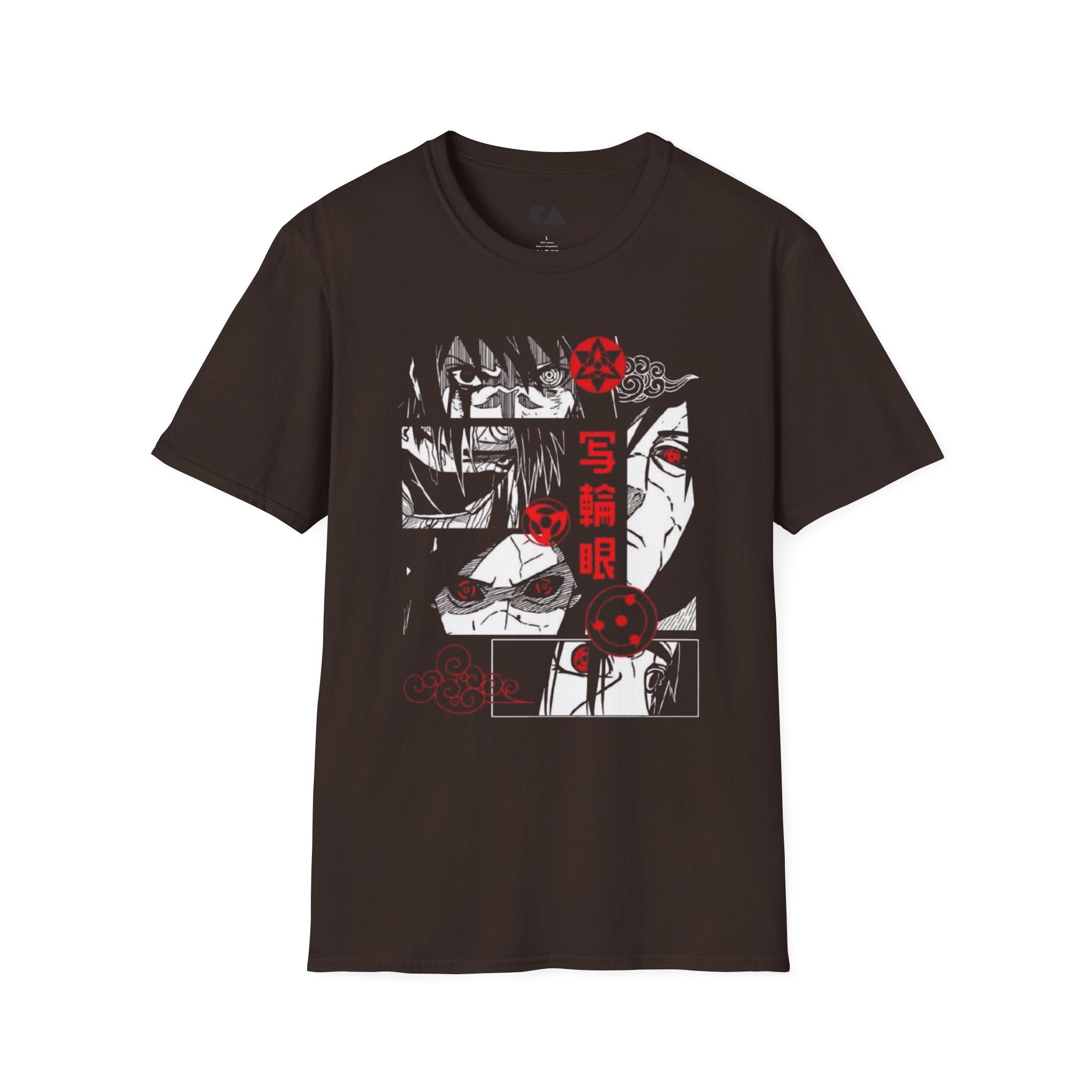 Uchiha Sharingan Anime T‑Shirt — Itachi & Sasuke Graphic Tee