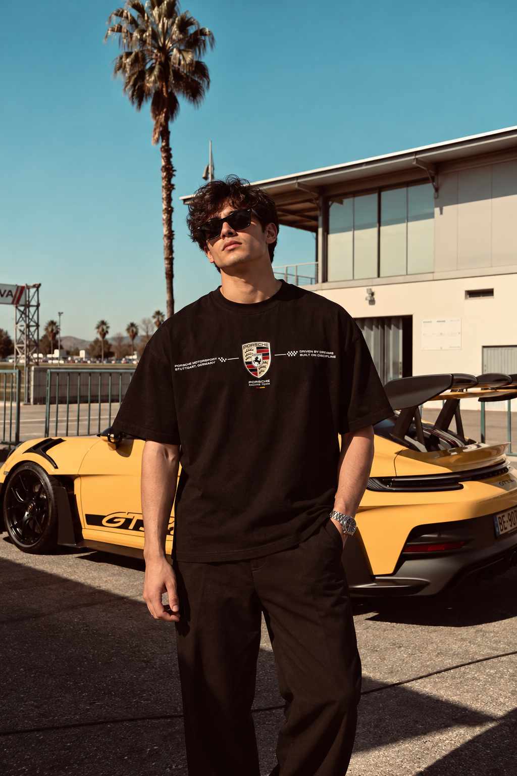 NO RISK, NO PORSCHE — Oversized Tee