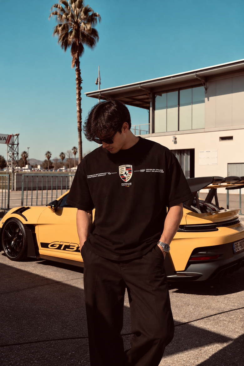 NO RISK, NO PORSCHE — Oversized Tee